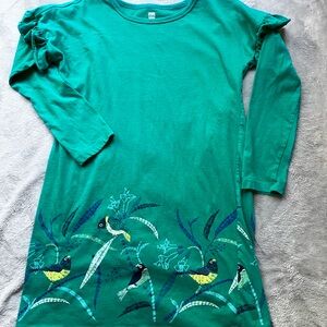 Tea Collection dress with bird and floral accents. NWOT Size 8
